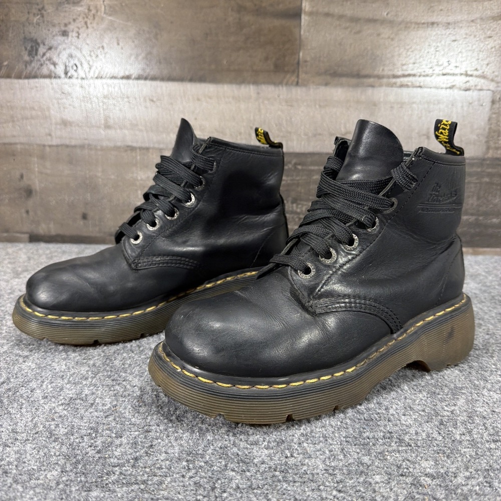 Vintage Dr Martens 8432 Club Sole Black Boots Size 7.5 Men's EU 40 Wmn 8.5